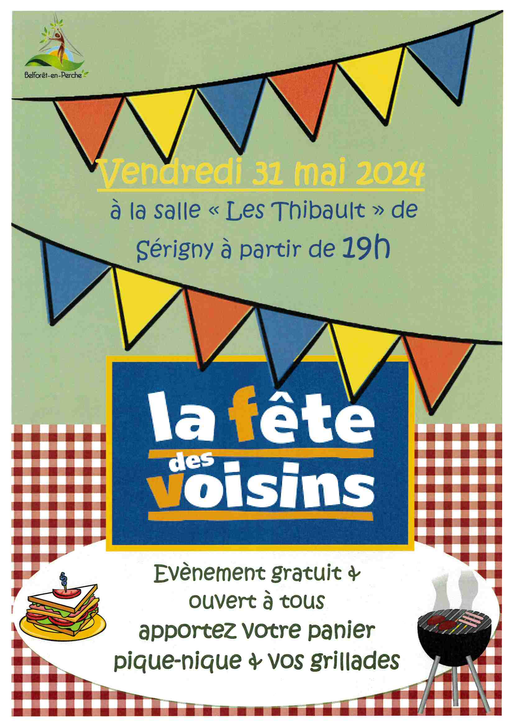 affiche pour la Fête des Voisins 2024